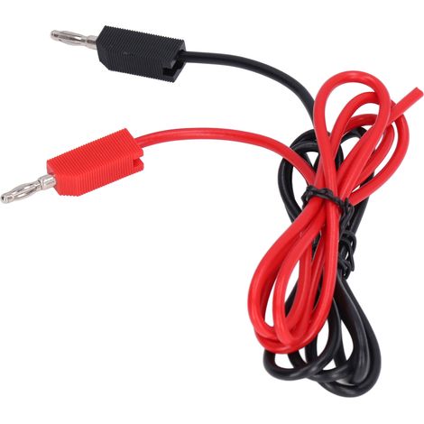 Câbles de test à fiches bananes en laiton PE pour multimètre, câbles de test électriques pour batteries de camions, 4 mm (1/5)