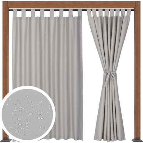 Tenda impermeabile per terrazzo da giardino, 155x190 cm, grigio chiaro.