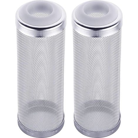 Lot de 2 protections de filtre d’aquarium en acier inoxydable, maille 12 mm – DELKEVIC (1/5)