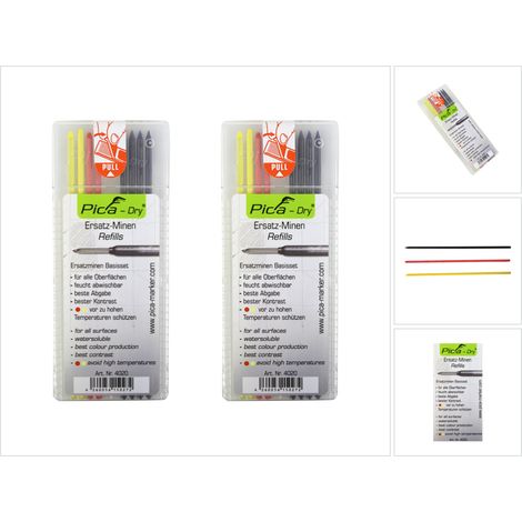 Pica 40202 Dry Ricariche Rosso, Giallo, Nero (1/5)