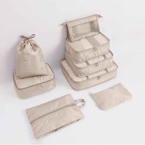 Organisateur de valise étanche en 8 pièces