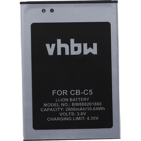 vhbw Akku kompatibel mit Cubot C5 Handy Smartphone Telefon (2800 mAh, 3,8 V, Li-Ion) (1/3)