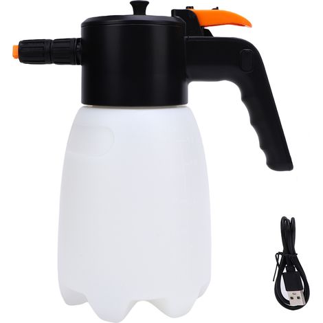 Pulvérisateur de mousse électrique, conception auto-amorçante, capacité de 1,7 l, Pot de pulvérisation portatif Rechargeable pour le nettoyage de la voiture (1/5)