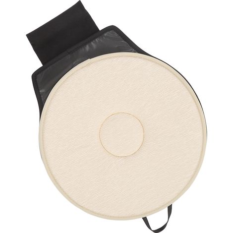 Coussin de siège auto portable, doux et respirant, pivotant à 360°, beige, idéal pour les personnes âgées et les femmes enceintes. (1/5)