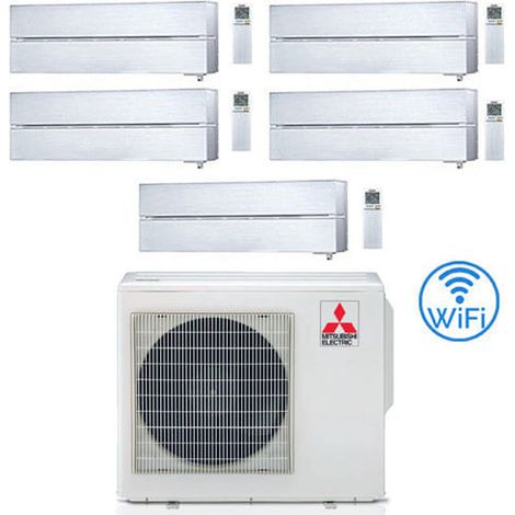Klimaanlage Mitsubishi Kirigamine Style Wifi R32 White Pearl Penta Split-Inverter 9000 + 9000 + 9000 + 9000 BTU mit U.E. MXZ-5F102VF NEW Klasse A++/A++