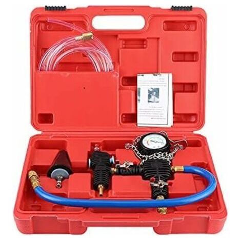 Kit d'outils universel pour la détection, le remplissage et la purge des fuites du système de refroidissement automobile, indispensable pour les réparations de liquide de refroidissement à faire soi-m (1/5)