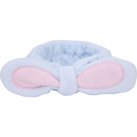Bandeau visage femme oreilles de lapin, élastique pour SPA, soins de la peau, maquillage, violet ciel. (1/5)