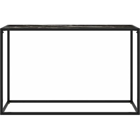 Maison Exclusive - Tavolo Consolle Nero 120x35x75 cm in Vetro Temperato (1/5)