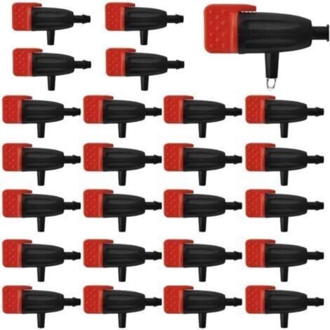 Pair Lot de 30 goutteurs d'irrigation réglables - Buses Micro Drip - Accessoires pour tuyau de 4/7 mm (1/5)