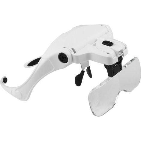 Loupe lunettes LED 1.0X-3.5X bandeau support réglable (1/5)