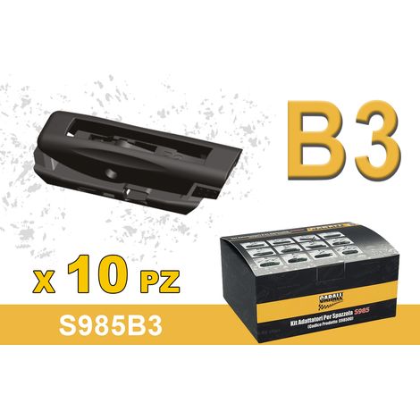 Kit 10 Attacchi B3 Per Spazzole Tergicristallo S985 Flat e T191 Ibrida (1/3)