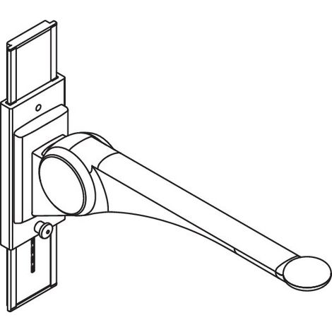 HEWI 802.50.41760 TB Poignée d'appui rabattable Premium, 700 mm (1/2)