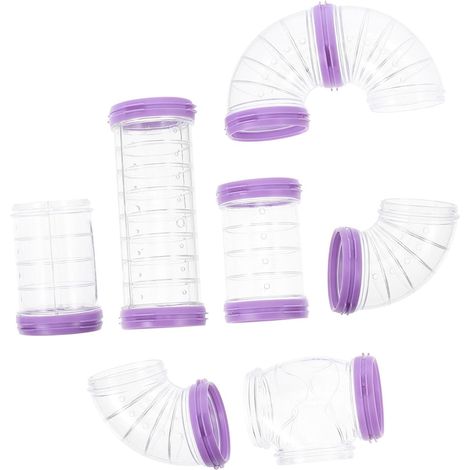 Hamster Hoses DIY Expandable Tunnel Kit for Outdoor Cage Maze Toy for Dwarf Hamsters Gerbils and Small Rodents (1/5)