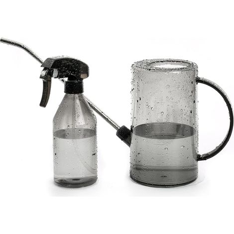 Arrosoir d'intérieur - Petit arrosoir pour Plantes d'intérieur, Plantes Grasses et Fleurs - Long Bec - 1 Litre - avec Vaporisateur pour Plantes