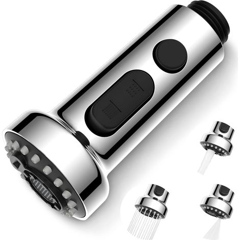 Accesorio extraíble de una pieza para grifo de cocina - Modelo PT04, tres velocidades - Aspa electro-libre de polvo - Diseño antisalpicaduras y multifuncional. (1/5)