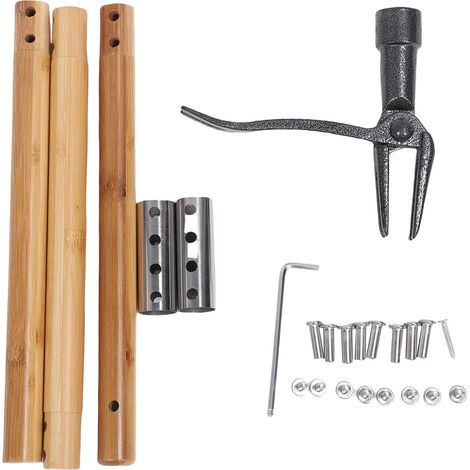 Arrache-racines manuel debout avec 4 griffes en acier, manche télescopique réglable pour pissenlits et trèfles, outil de jardinage ergonomique sans se baisser (1/5)