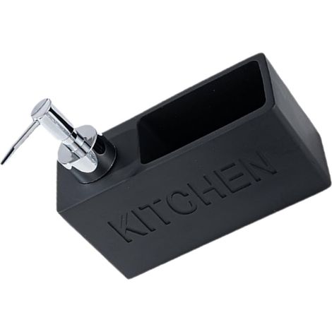 Kitchen Soap Dispenser with Sponge Holder Squeezable Soap