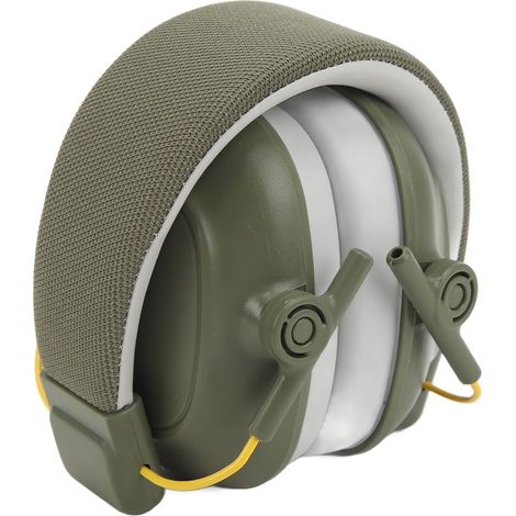 Casque anti-bruit enfant 22dB oreillette isolante son protection auditive verte 3-12 ans pliable 12x11.5cm avec sac (1/5)