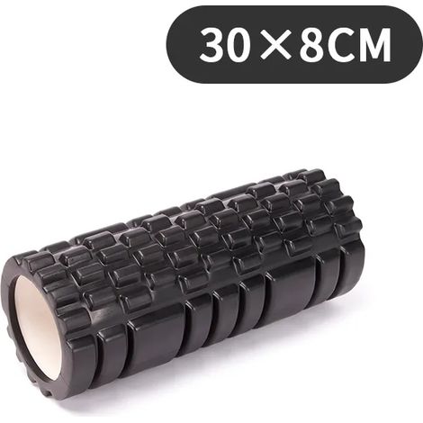 (Noir) Rouleau de massage en mousse pour yoga, fitness et Pilates (1/3)