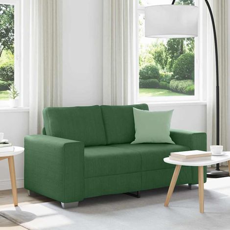 Zweisitzer-Sofa Dunkelgrün 160x77x82 cm Cordstoff