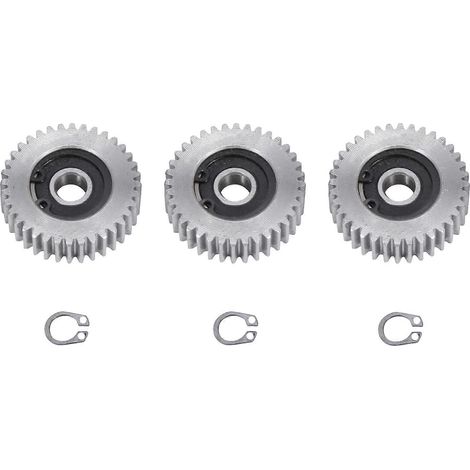 Engrenage en acier pour véhicule électrique, diamètre : 38 mm, 36 dents, épaisseur : 12 mm, 3 pièces. (1/5)