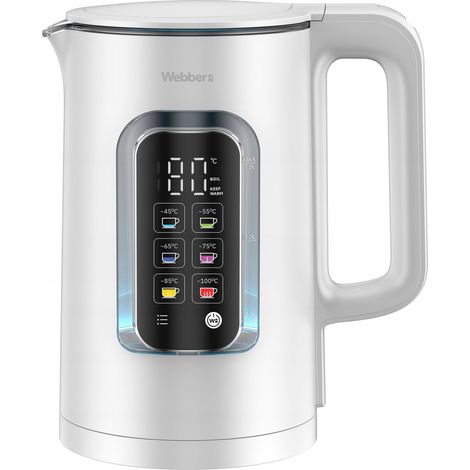 Bollitore elettrico Webber ELIYA WK110 da 1,5 l con controllo della temperatura a LED e funzione di mantenimento in caldo (1/3)