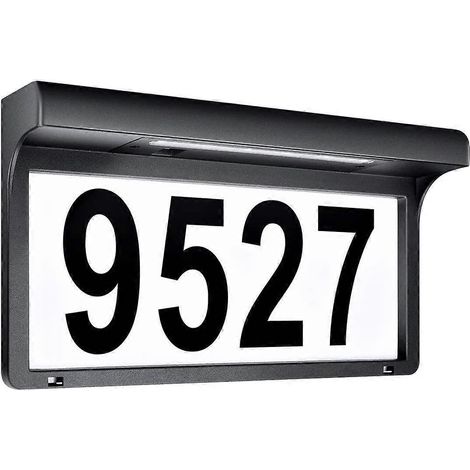 Numéros de maison à énergie solaire plaques d'adresse pour maison (1/4)