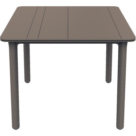 Mesa cuadrada exterior 90x90 chocolate NOA garbar