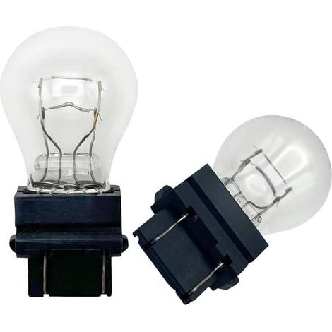 Clear Glass Automotive Replacement Bulbs for Side lighting Standards Brake Indicator Reverse Fog Tail Parking Light,P27/7W 3157 27/7W - 1Pair