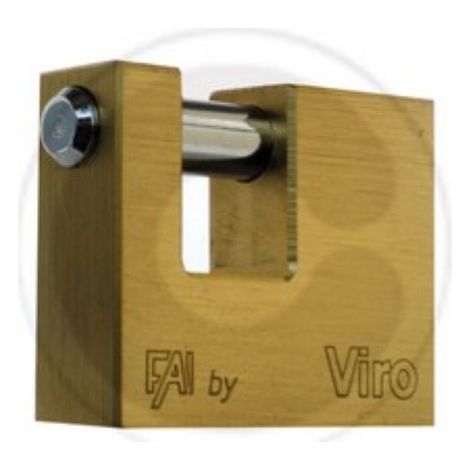Cadenas Viro Fai Art 507 pour volet anti-effraction 90 mm avec 2 clA s