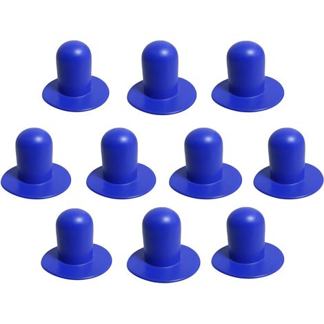 Lot de 10 bouchons de piscine, bouchons bleus, bouchons de vidange pour pompes et filtres, accessoires de drainage en caoutchouc pour piscines hors sol compatibles avec (1/5)
