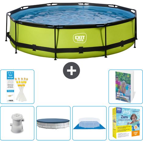 Exit Pool Rund - 360x76 cm - 7-teilig S198