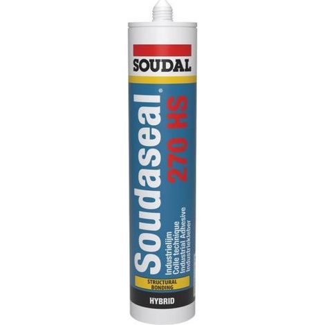 Soudaseal 270HS - Mastic colle polymère hybride EC 1 PLUS - Soudal - Cartouche de 290 ml Blanc (1/3)