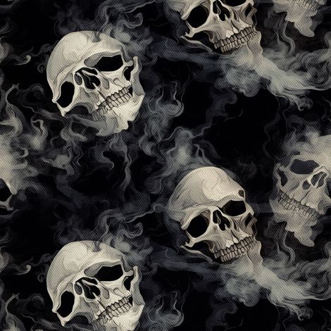 Tela decorativa para exteriores Oxford - Motivo de calavera I DX4712 (1/5)