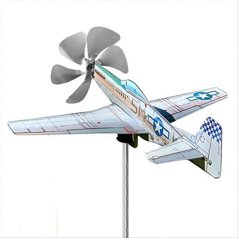 Girouette 3D en forme d'avion, à ailerons, anti-métal (1/5)