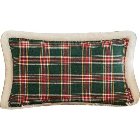 Housse De Coussin Plaid - Fausse Fourrure - Décor Festif Pour Canapé Ou Lit - 30x50 cm - 1 Pièce (1/5)