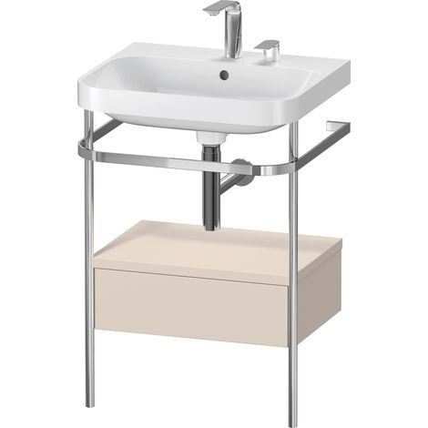 Duravit Happy D.2 Plus c-shaped Set avec console métallique et