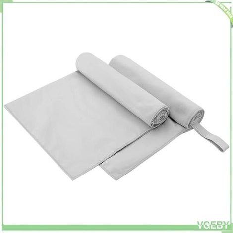 42011463 Serviettes de sport 2 pcs Gris foncé 100 x 50 cm (1/5)