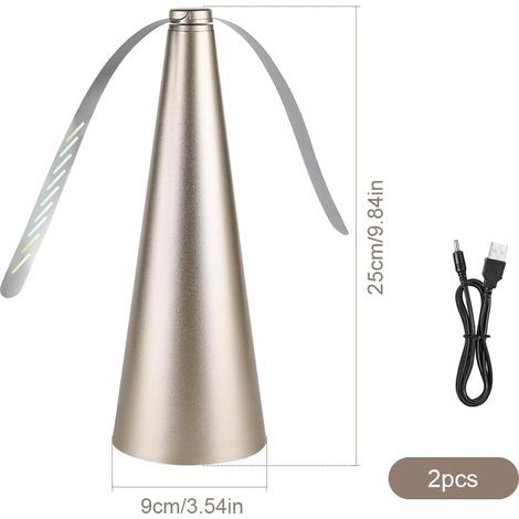 Table Fly Fans,Portable USB Rechargeable Table Silent Mosquito Repellent Fan,Répulsif à Mouches et Moustiques pour Terrasses, Restaurants, Extérieur et Intérieur (1/4)