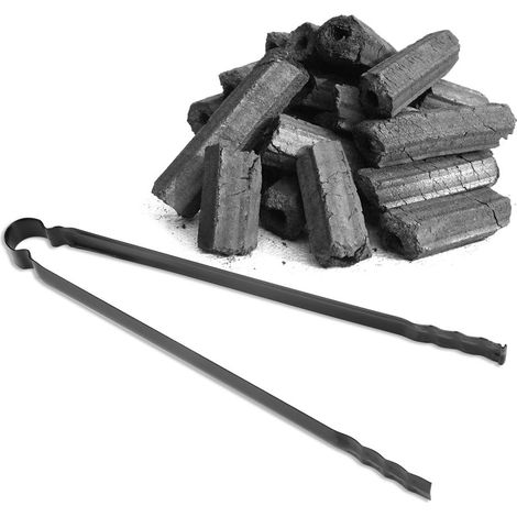 Pince à Charbon, Pince Multifonction en Métal pour Barbecue, Pince pour Déchets, Outils de Service au Charbon de Bois pour Barbecues et Pique-Niques en Plein Air (1/5)