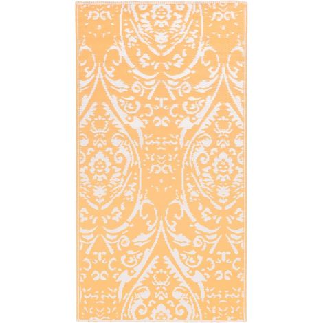 Maison Exclusive - Outdoor-Teppich ARAKIL Orangefarben und Blau 1