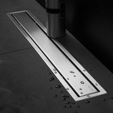 Canalina scarico doccia 65cm in acciaio inox con sifone C-650 kamalu