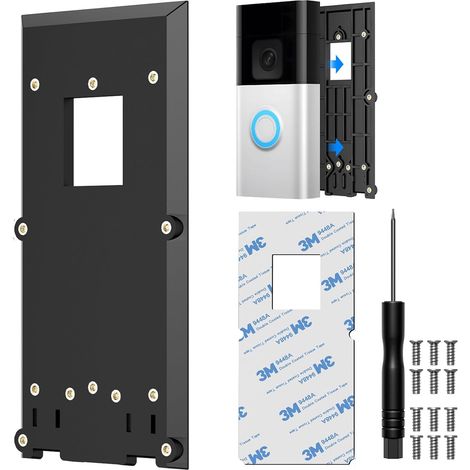 Support de Doorbell sans perçage pour 2ème génération/3/3 Plus/4/ Battery Pro, support mural, accessoire pour porte et mur (1/5)