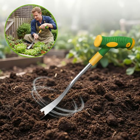 Pelle de jardin multifonctionnelle en acier inoxydable pour l'extérieur, pelle de jardin portable, outil de jardinage manuel (1/5)