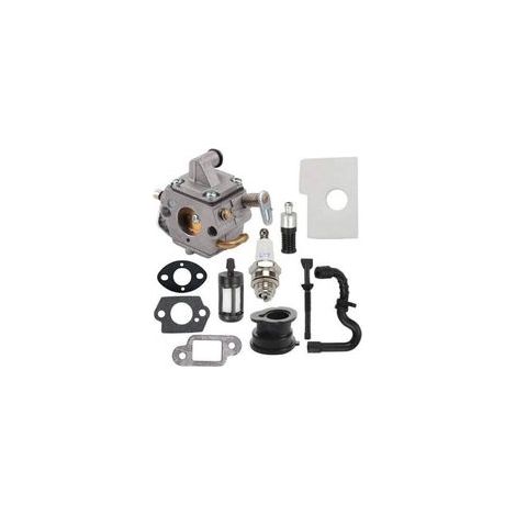 ADEFOL Vergaser für STIHL 017 018 MS170 MS180 Kettensägen, mit Zündkerzen, Ersatzteile erhältlich, kompatibel mit Zama C1Q-S57 und 1130-120-0603.