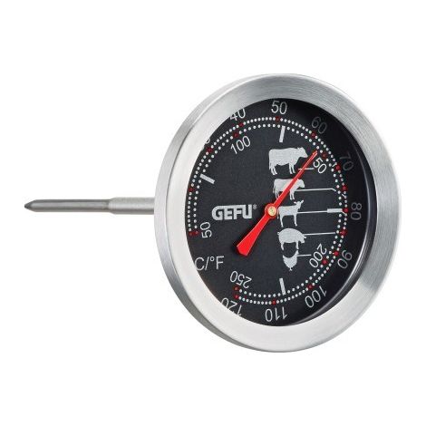 Gefu 21880 Termómetro para Carnes analógico, Acero Inoxidable (1/2)