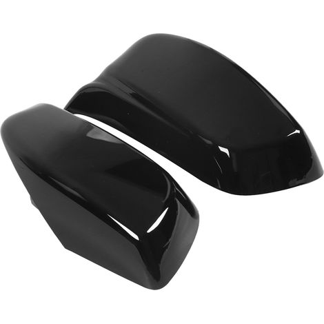 Coque de rétroviseur extérieur gauche/droite (référence 51167078360) pour BMW Série 5 et 6 E60, E61, E63 et E64 (2003-2007), noir brillant. (1/5)
