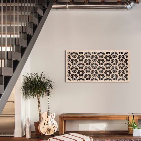 ELLISSE - Quadro arredo LASERCUT composito Legno e PVC - Misura: 50x100 cm (1/4)