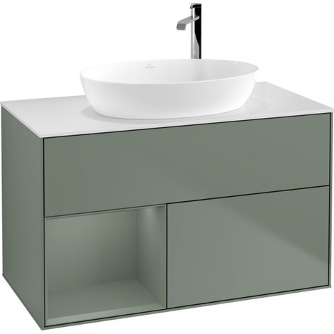 Villeroy & Boch F891GMGM Meuble sous-lavabo Finion F89 (1/2)