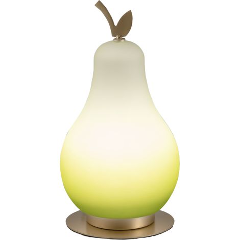 Lampe De Table Wilma 8W Led Intégrée 3000K Vert/Laiton Satiné, Variateur Tactile, Ip20, 230V, Design En Métal Et Verre - Wilma (1/3)